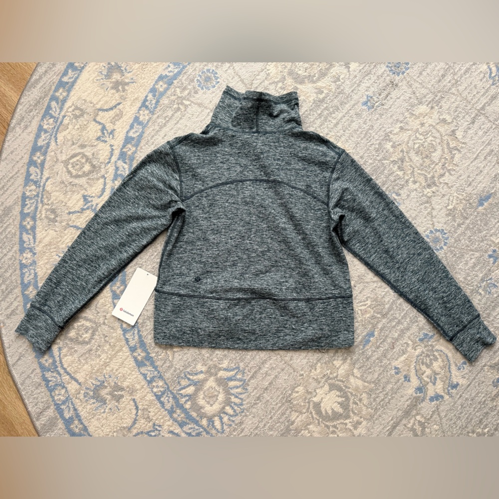 Lululemon Ready to Rulu Fleece Pullover Heathered Submarine - Picture 6 of 11